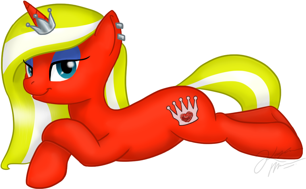 Scarlet Rose Pony (1093x687), Png Download
