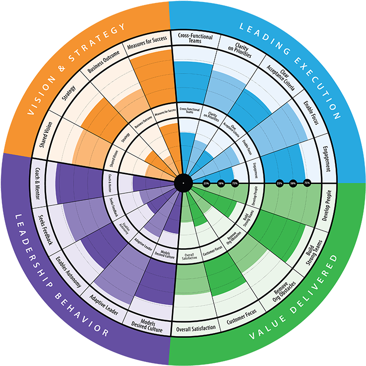 Agile Leadership Radar Web - Circle (864x864), Png Download