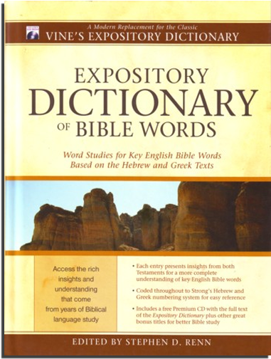 Expository Dictionary Of Bible Words - Book Cover (719x553), Png Download