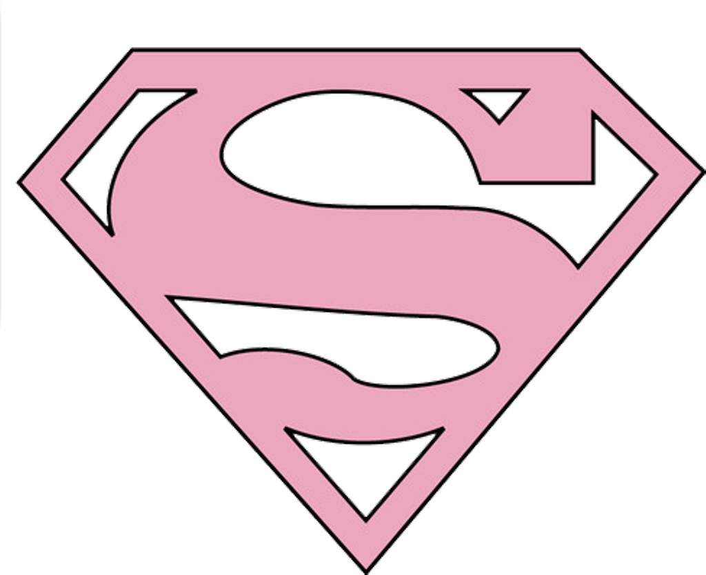 #superpink #supergirl #superman #tumblrpng #tumblr - Pink Superman Logo Png (1024x833), Png Download
