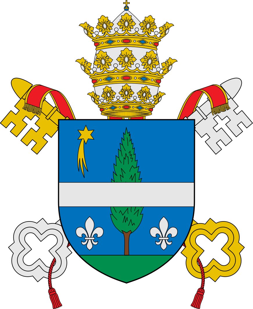 Coat Of Arms Of Pope Leo Xiii - St Pius X Coat Of Arms (871x1062), Png Download