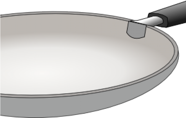 Frying Pan Clipart Sauce Pan - Pizza Cutter (640x480), Png Download