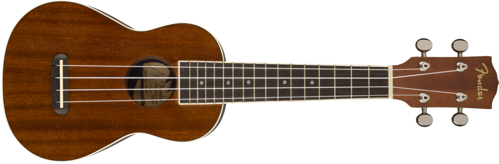 Fender Seaside Soprano Ukulele - Grace Vanderwaal Signature Ukulele (1000x329), Png Download