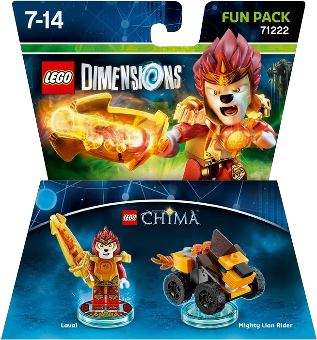 Lego Dimensions Fun Pack Chima Laval - Lego Dimensions Laval (675x721), Png Download
