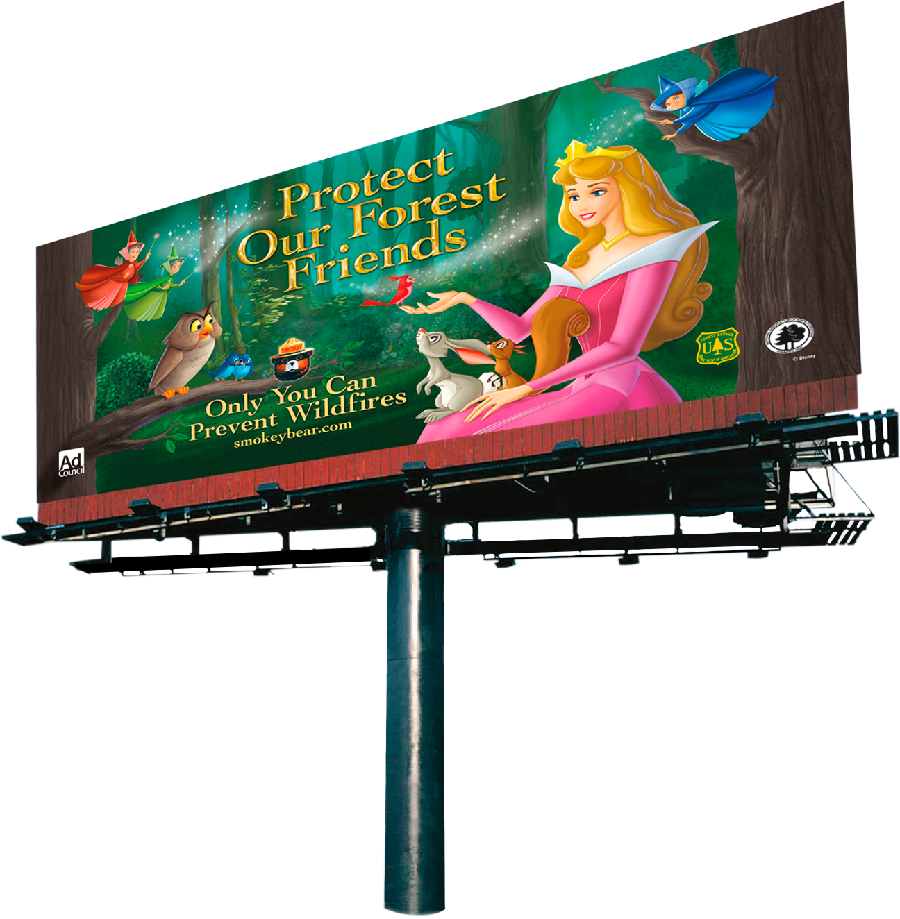 Billboard Sleeping Beauty (1296x1324), Png Download