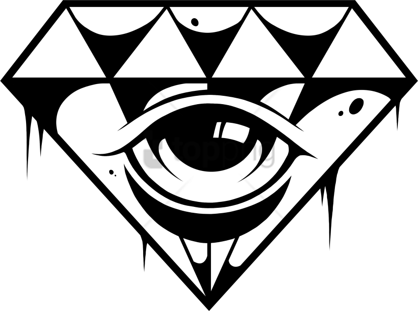 Free Png All Seeing Eye Transparent Background Png - All Seeing Eye Transparent (850x633), Png Download