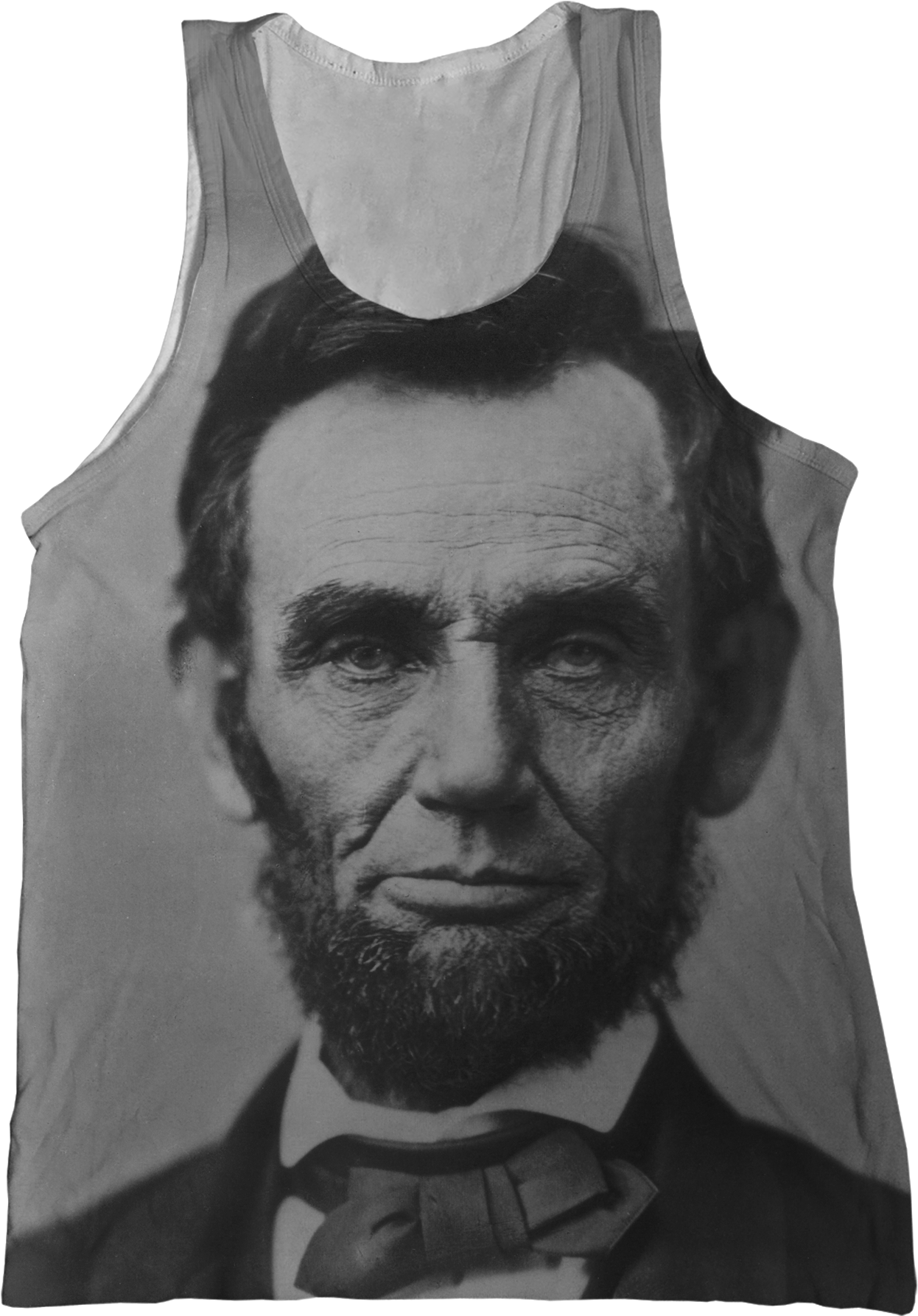 President Abraham Lincoln Tank Top - Abraham Lincoln Real Face (1296x1786), Png Download