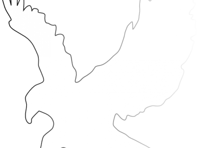 Wedge Tailed Eagle Silhouette (640x480), Png Download