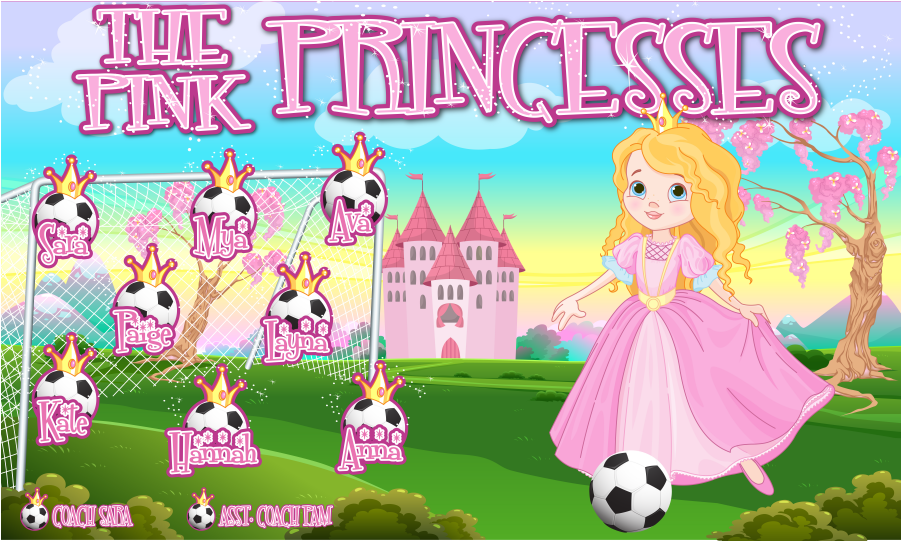 3'x5′ Vinyl Banner The Pink Princesses - Cartoon (900x900), Png Download