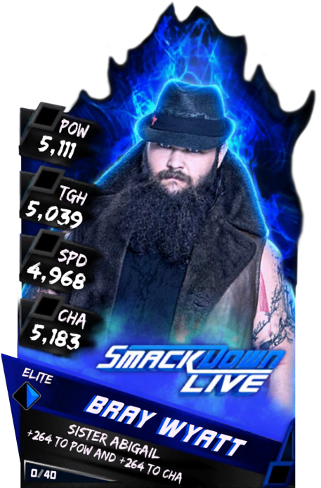 Supercard Braywyatt S3 Elite Smackdown 9597 - Wwe (456x720), Png Download
