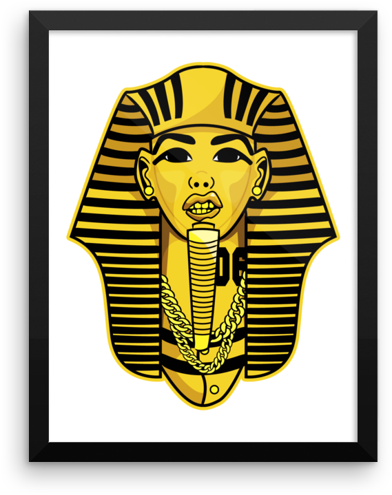 Pharaoh Framed Poster - Illustration (1000x1000), Png Download