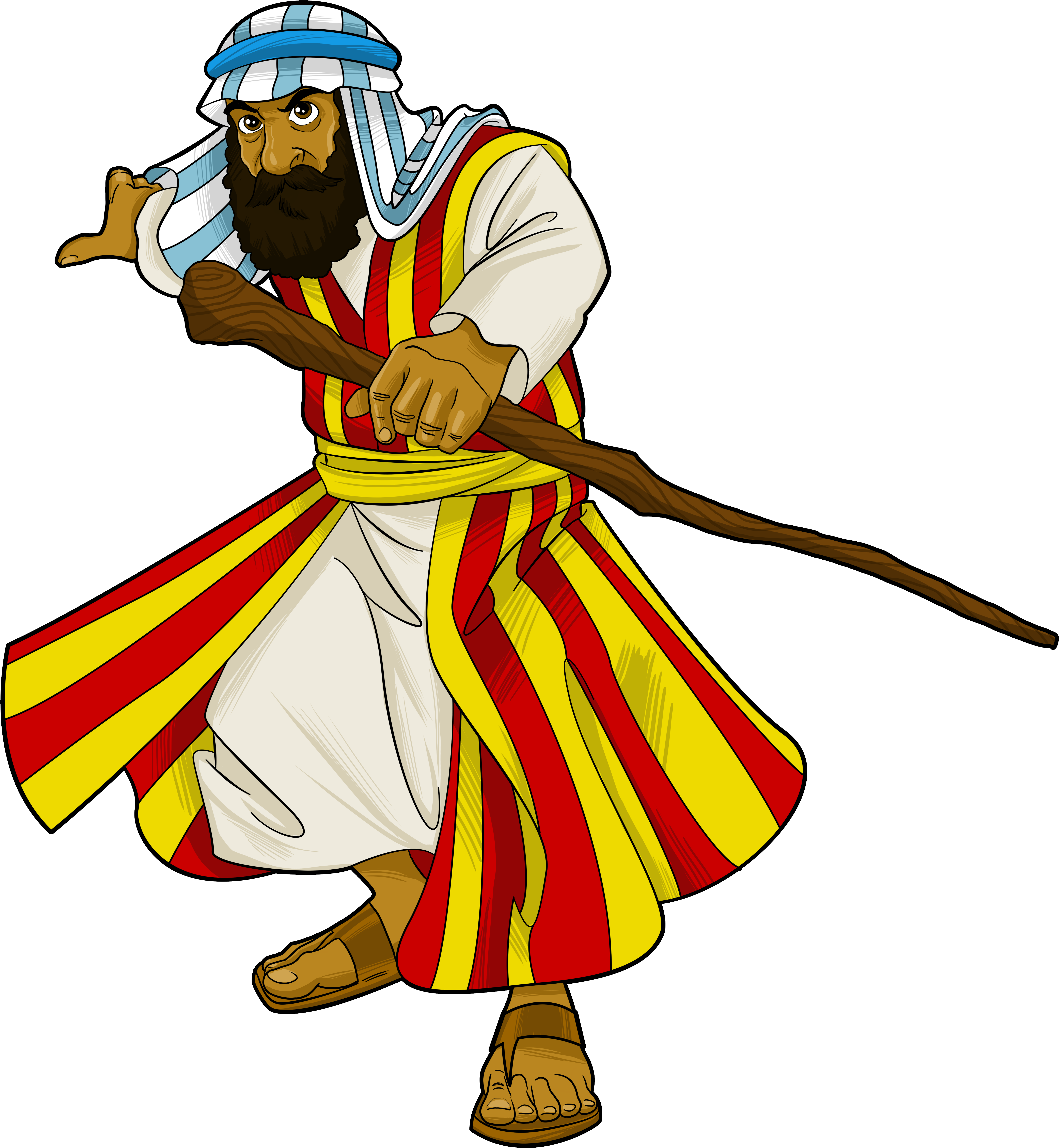 Egyptian Clipart Pharaoh Moses - Bible (6000x6000), Png Download