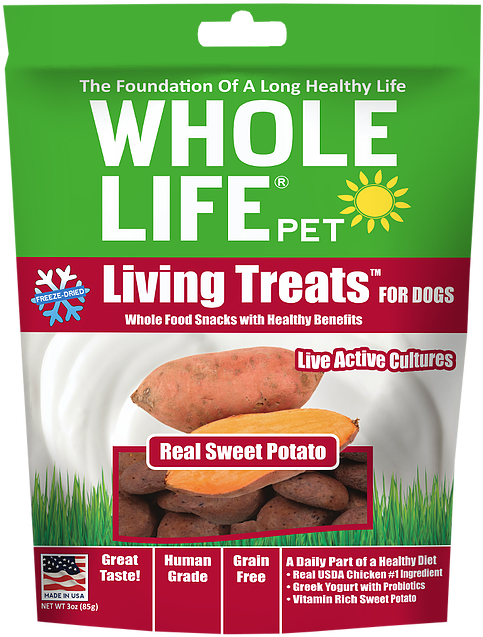 Whole Life Living Treats Grain Free Real Sweet Potato - Brown Bread (499x650), Png Download