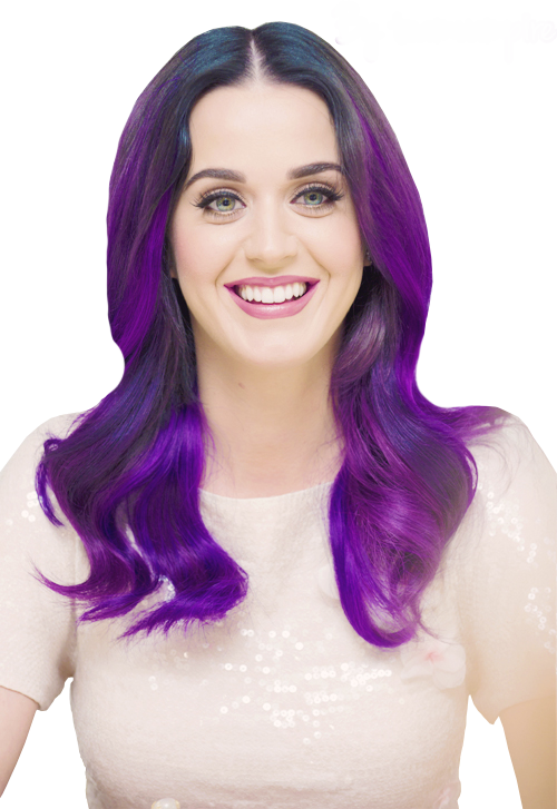 Katy Perry Purple Hair Png (500x727), Png Download