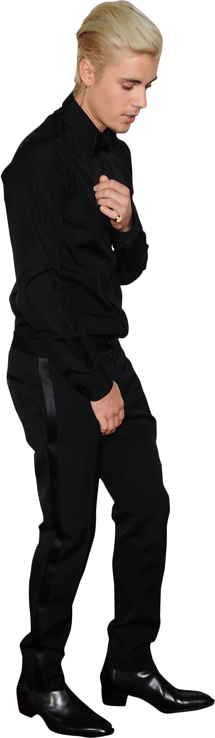 Justin Bieber In Black Png Image Purepng Free - Justin Bieber Transparent Png (2100x3150), Png Download