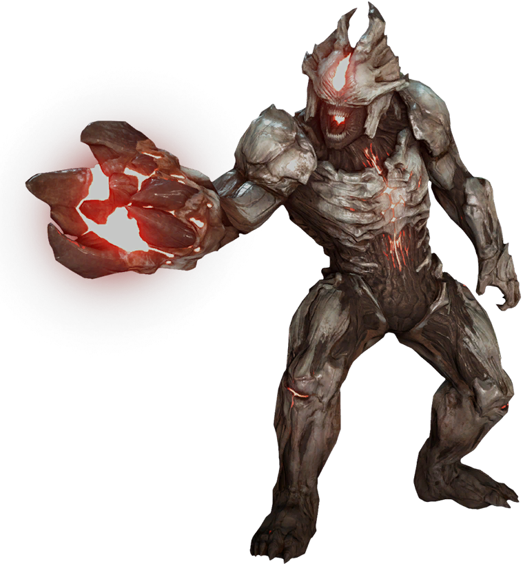 Hell Razer - Doom 4 Possessed Soldier (759x822), Png Download