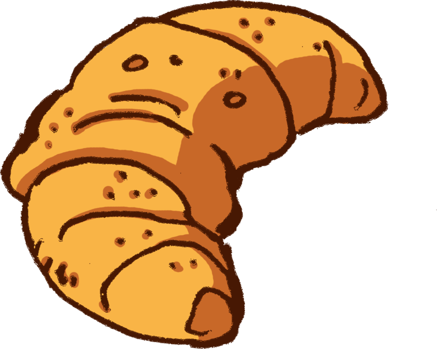 Parent Directory - Cartoon Croissant Transparent Background (900x718), Png Download
