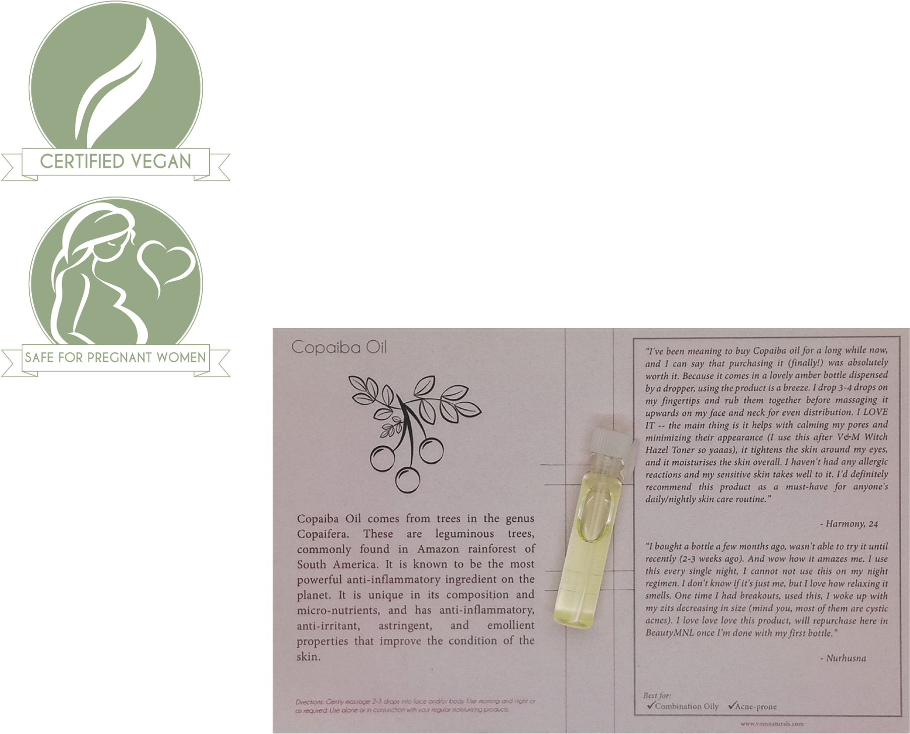 Picture Of Copaiba Oil 1ml - Brochure (1980x1980), Png Download