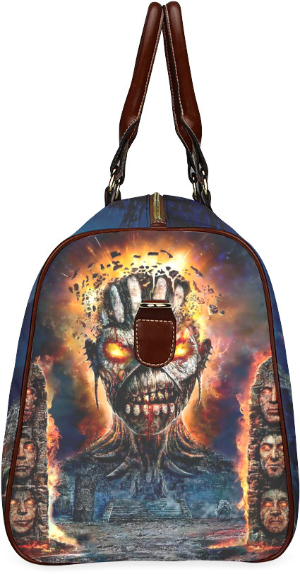 Psylocke Waterproof Travel Handbag With Iron Maiden - Eddie Iron Maiden 4k (1000x1000), Png Download