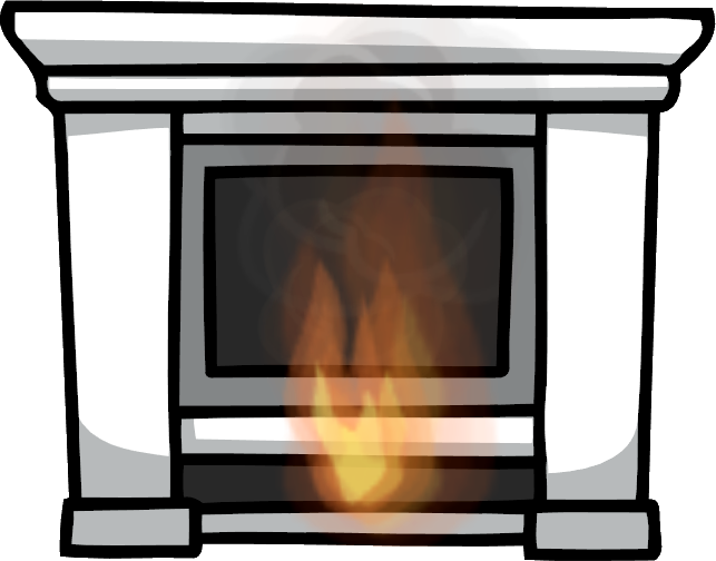 Clipart Royalty Free Stock Furnace Fireplace Scribblenauts - Scribblenauts Fireplace (643x504), Png Download