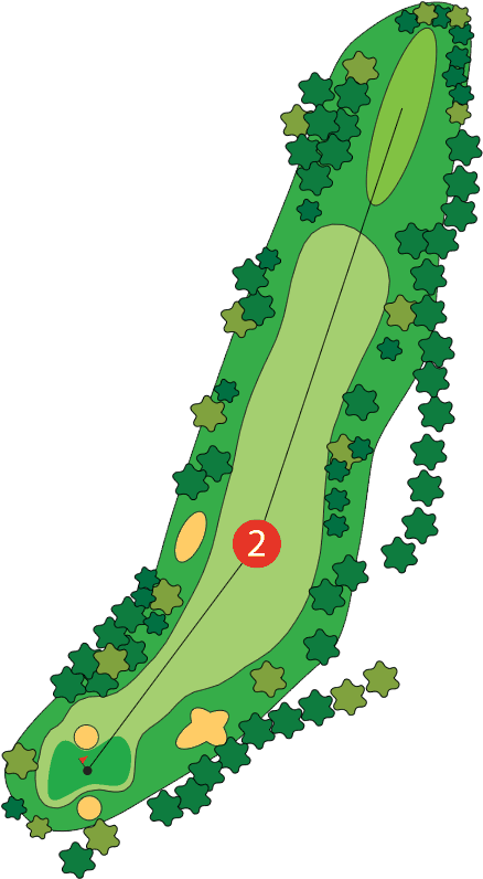 Freeway Golf Course Layout - Illustration (490x851), Png Download