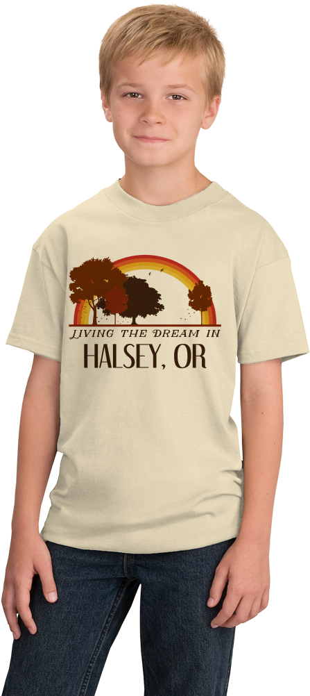 Youth Natural Living The Dream In Halsey, Or - American Cancer Society Shirts 2017 (677x1005), Png Download