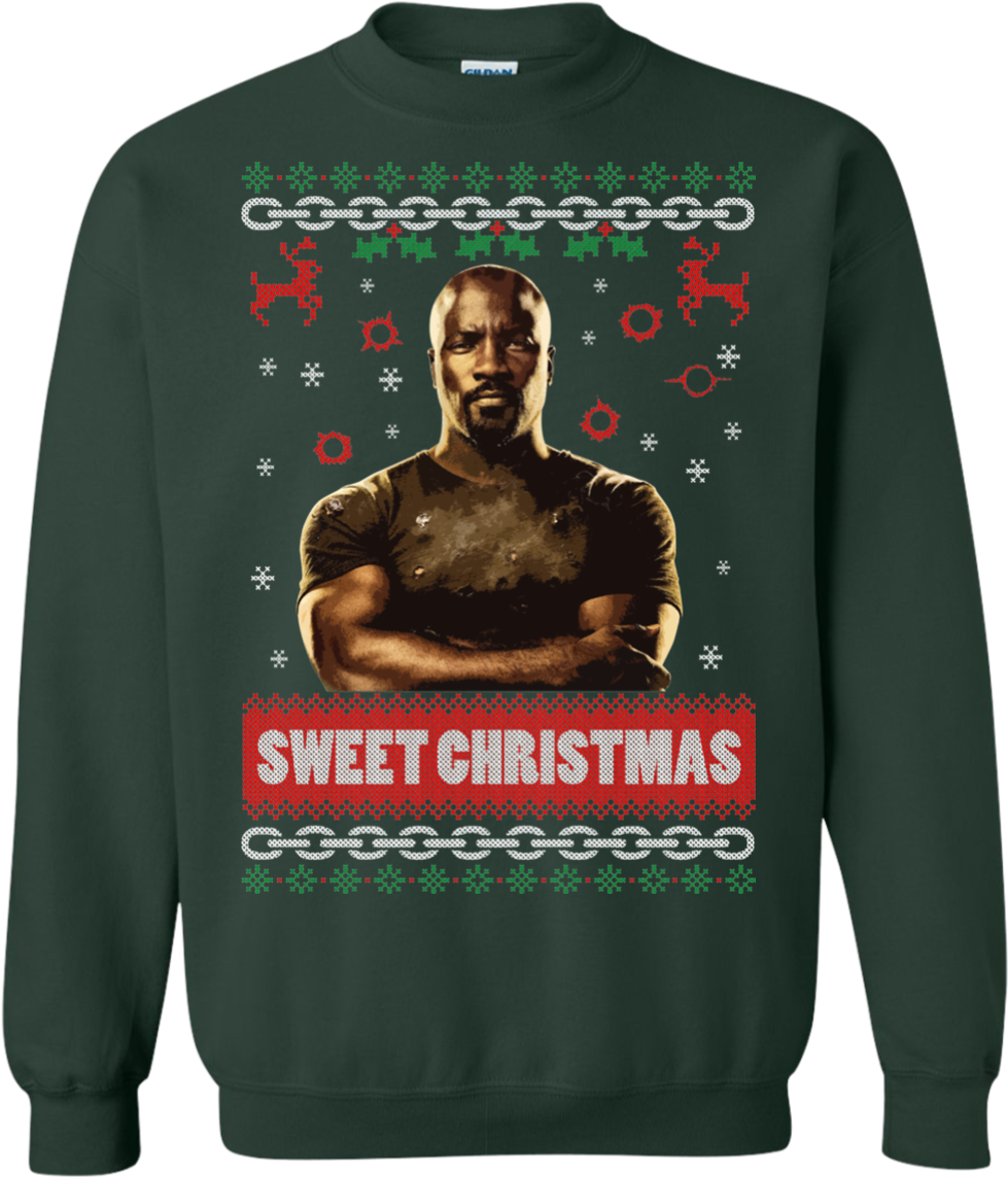 Christmas Ugly Sweater Floyd Mayweather Sweet Christmas - Ugly Christmas Sweater Friends (1155x1155), Png Download