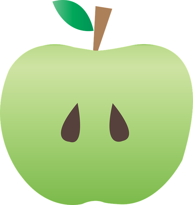 Guava Clipart Green Apple - Pit Van Een Appel (677x720), Png Download