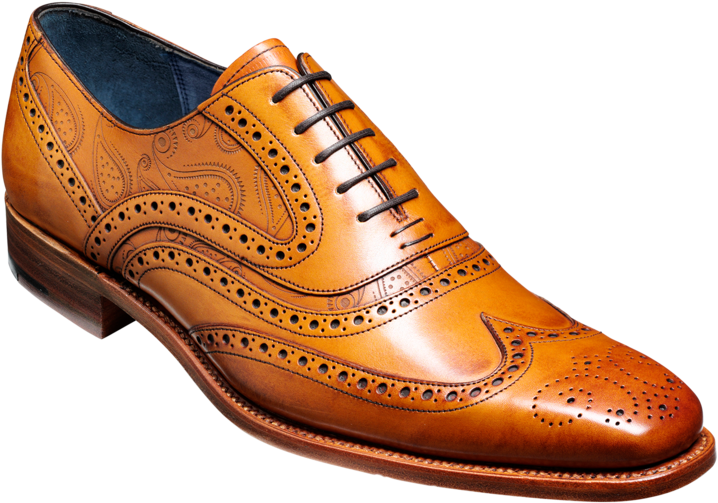 Barker Mcclean Cedar Calf Paisley Laser - Barker Mcclean Paisley (1024x600), Png Download