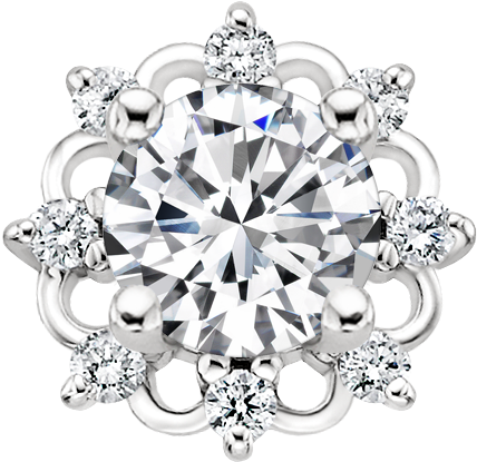 Clipart Transparent Stock K White Gold Chantilly Ring - Brilliant Earth Willow Engagement Ring (850x850), Png Download