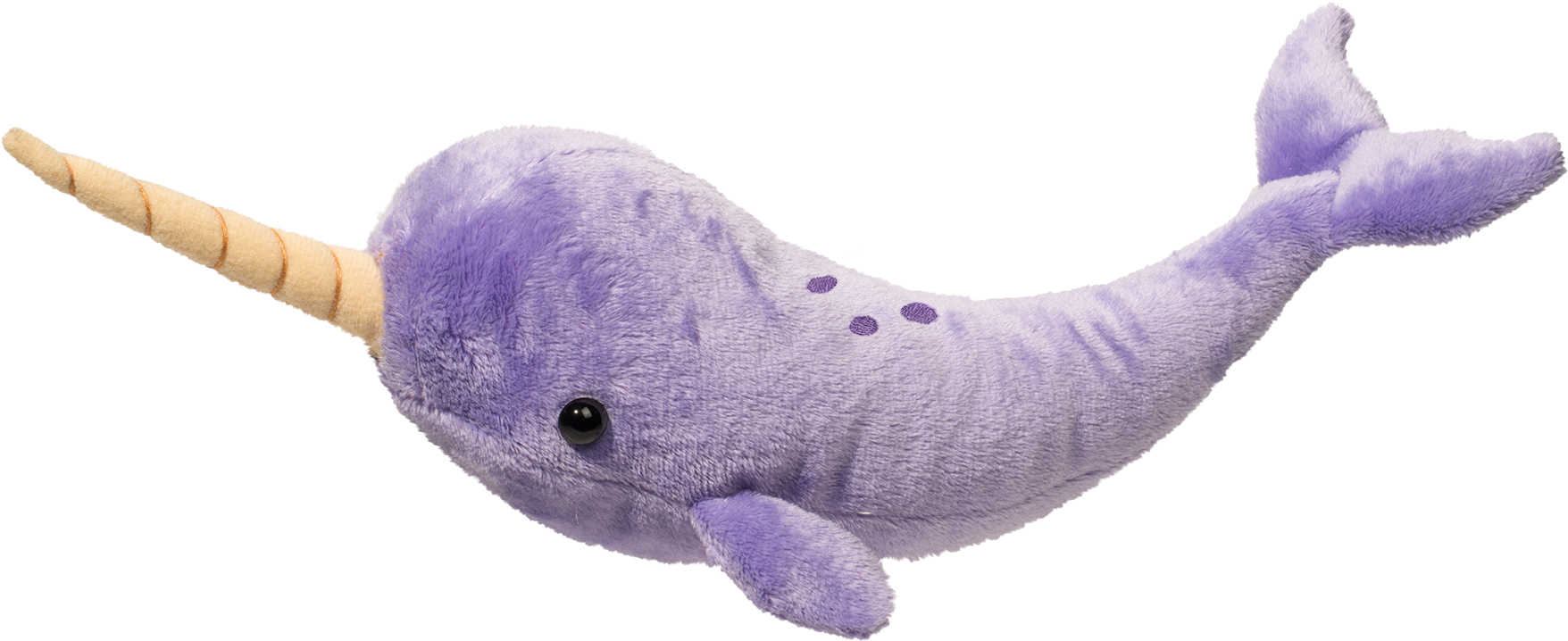 Douglas Spike Narwhal Purple Small - Narwhal Plush (2000x970), Png Download