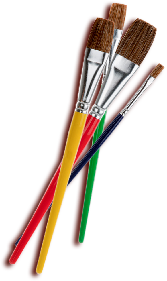 Paintbrushes - Paint Brushes Clipart Png (652x1000), Png Download