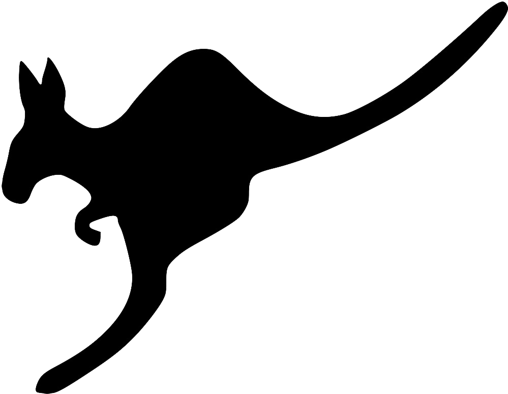 Kangaroo Jumping Transparent Image - Kangaroo Jumping Clipart (999x775), Png Download