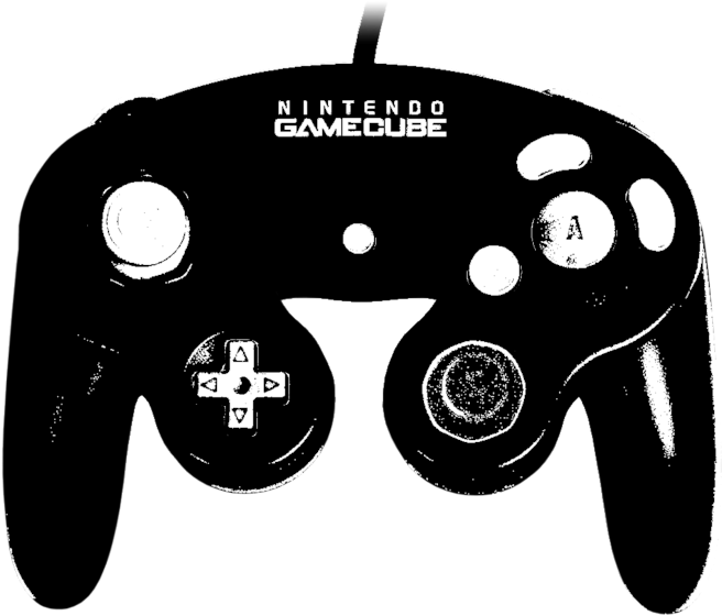 Images Of Gamecube Controller Png - Gamecube Controller Black (1024x643), Png Download