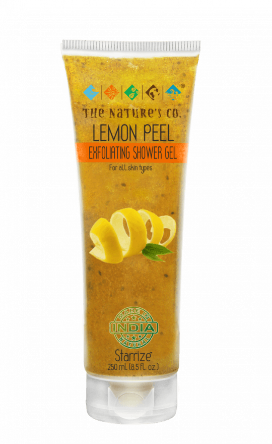 Lemon Peel Exfoliating Shower Gel , Bodywash - Sunscreen (540x880), Png Download