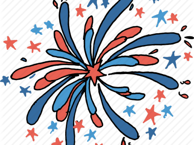 Celebration Clipart Crackers - July 4th Doodles (640x480), Png Download