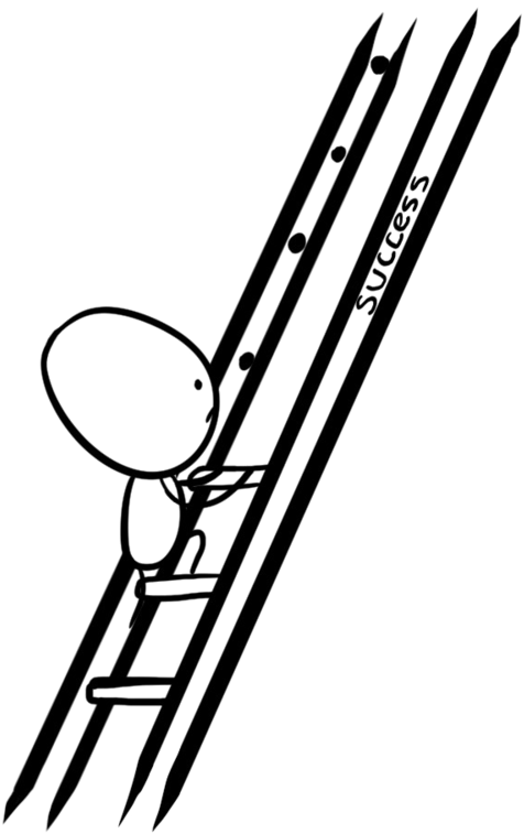 Ladder Of Success Png Image - Line Art (800x800), Png Download