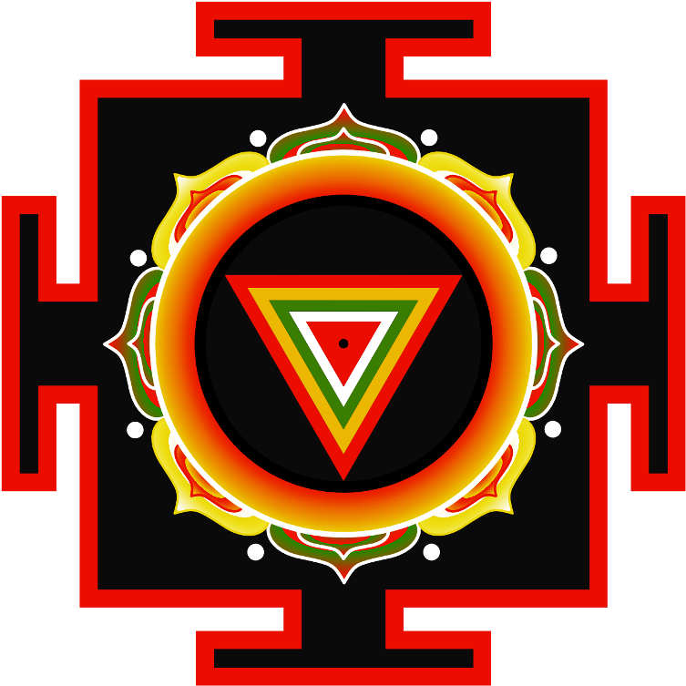 Kali Und Shiva - Kali Yantra (768x768), Png Download