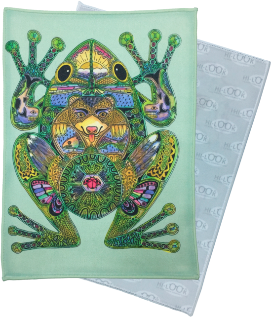 Frog Microfiber Cleaning Cloth - Zentangle Patterns For Frogs (580x654), Png Download