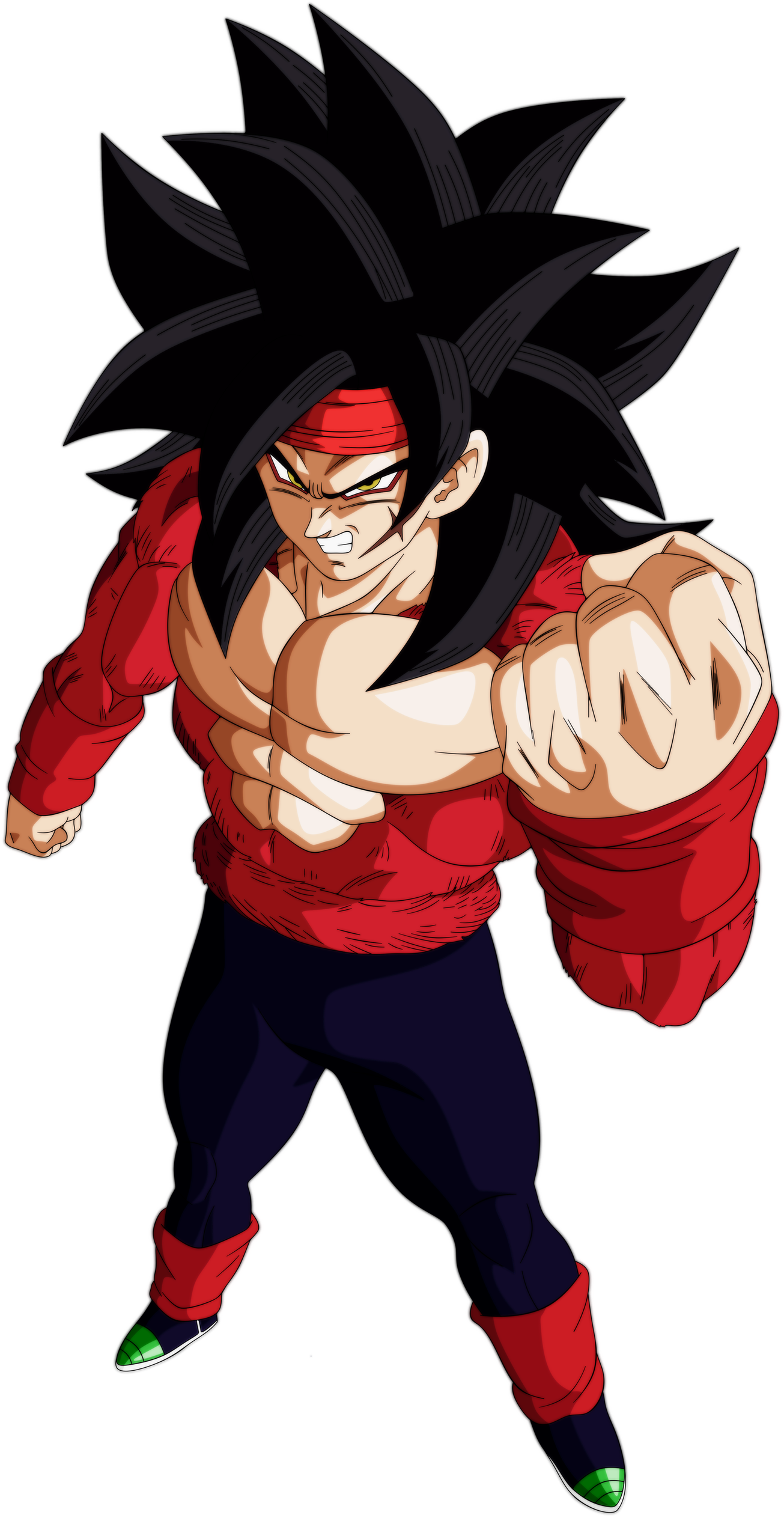 Bardock Ssj4 By Andrewdragonball - Xeno Bardock Ssj4 (1600x2650), Png Download