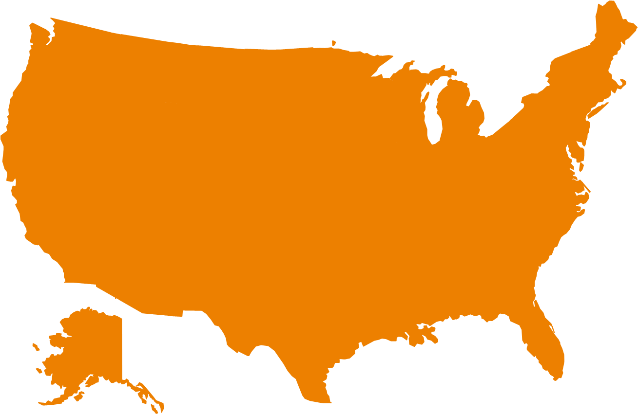 X - Us Map Vector Png (1334x872), Png Download