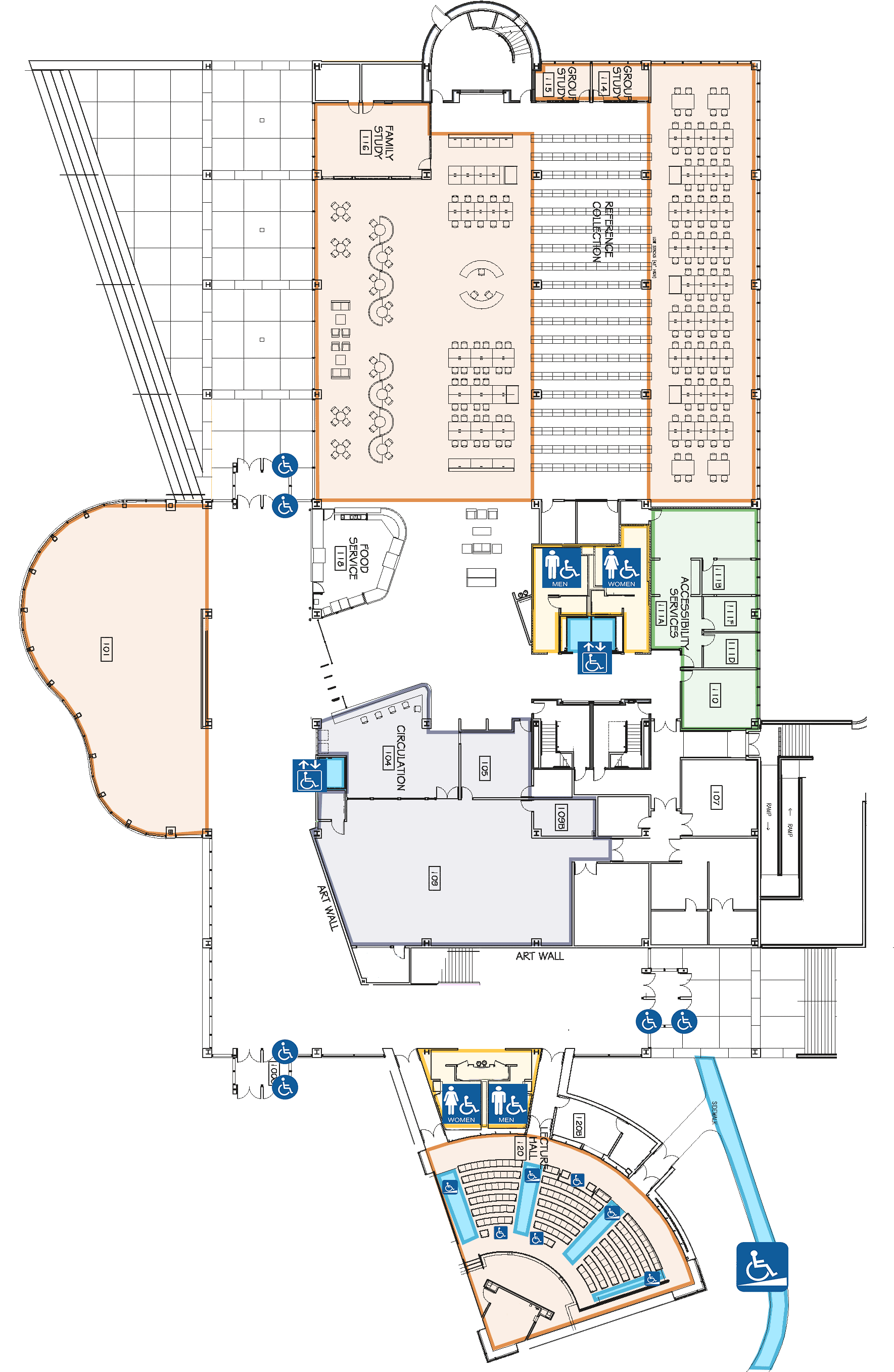 Fulton Library - Uvu Fulton Library Map (1800x2800), Png Download