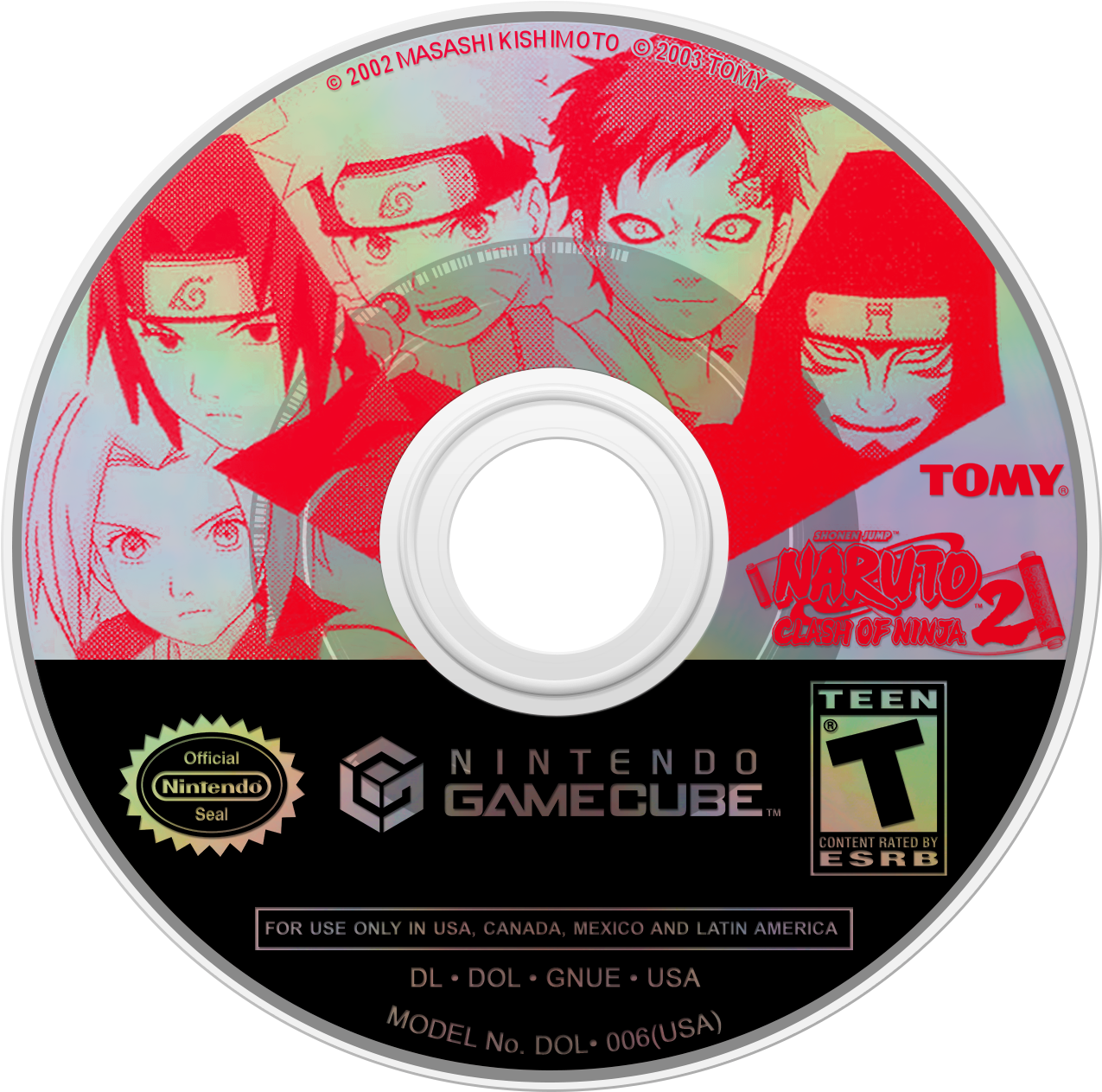 59d85152ce138 Naruto-clashofninja2 - Zelda Twilight Princess Gamecube Disc (1280x1280), Png Download