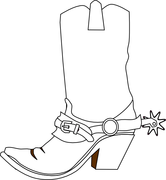 How To Set Use Cowboy Boot Svg Vector (552x597), Png Download