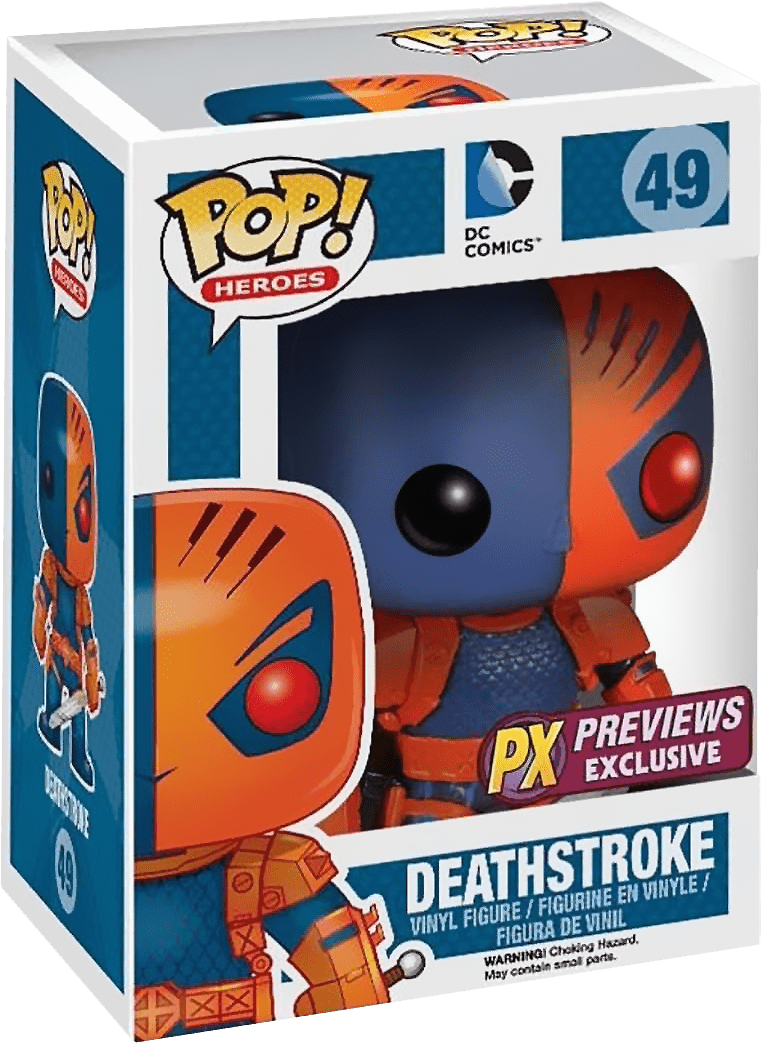 Funko Pop Dc Universe Deathstroke - Deathstroke Funko Pop (761x1043), Png Download