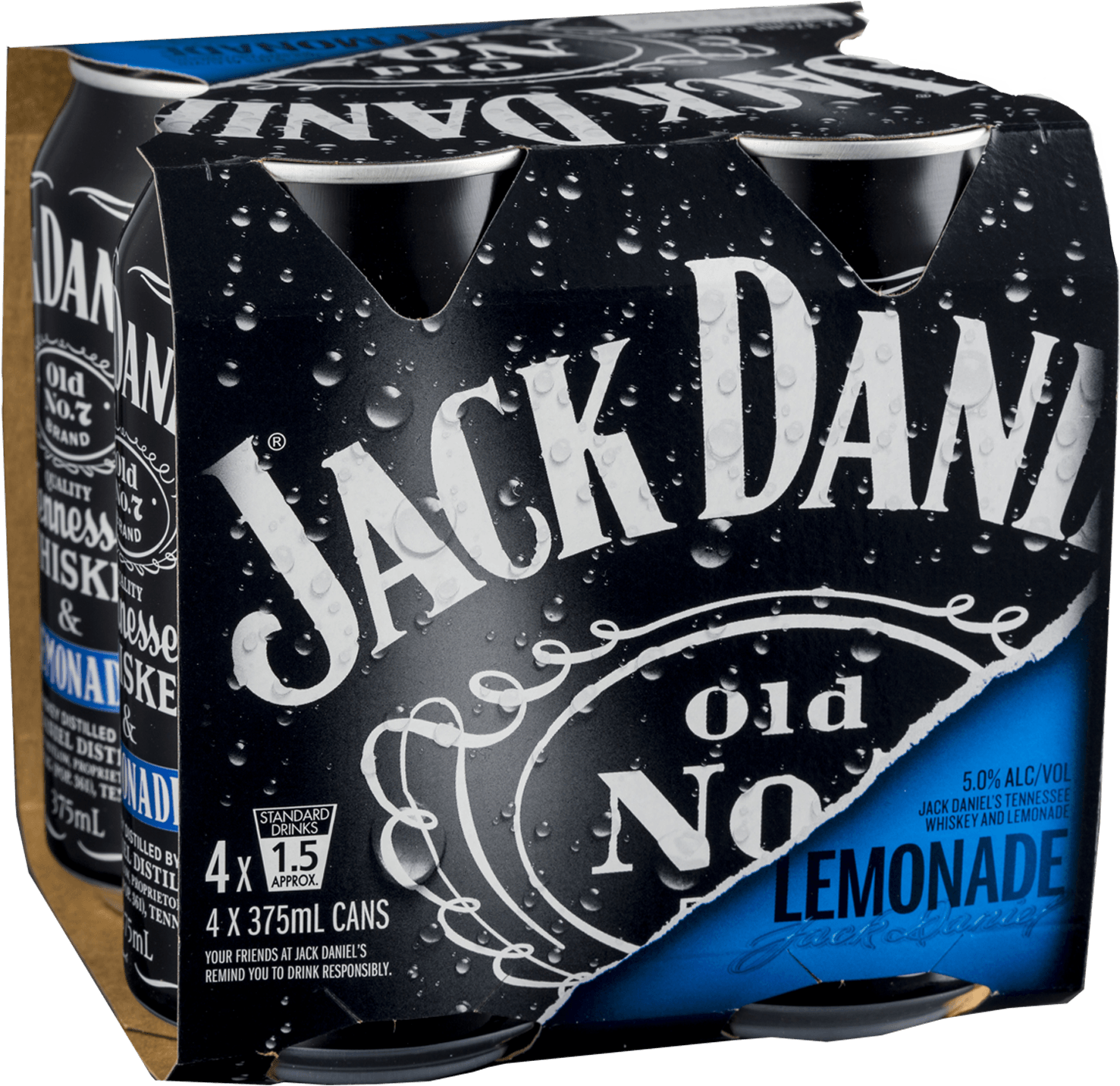 Jack Daniels & Lynchburg Lemonade Can Jack Daniels - Jack Daniels Double Jack (2000x2000), Png Download