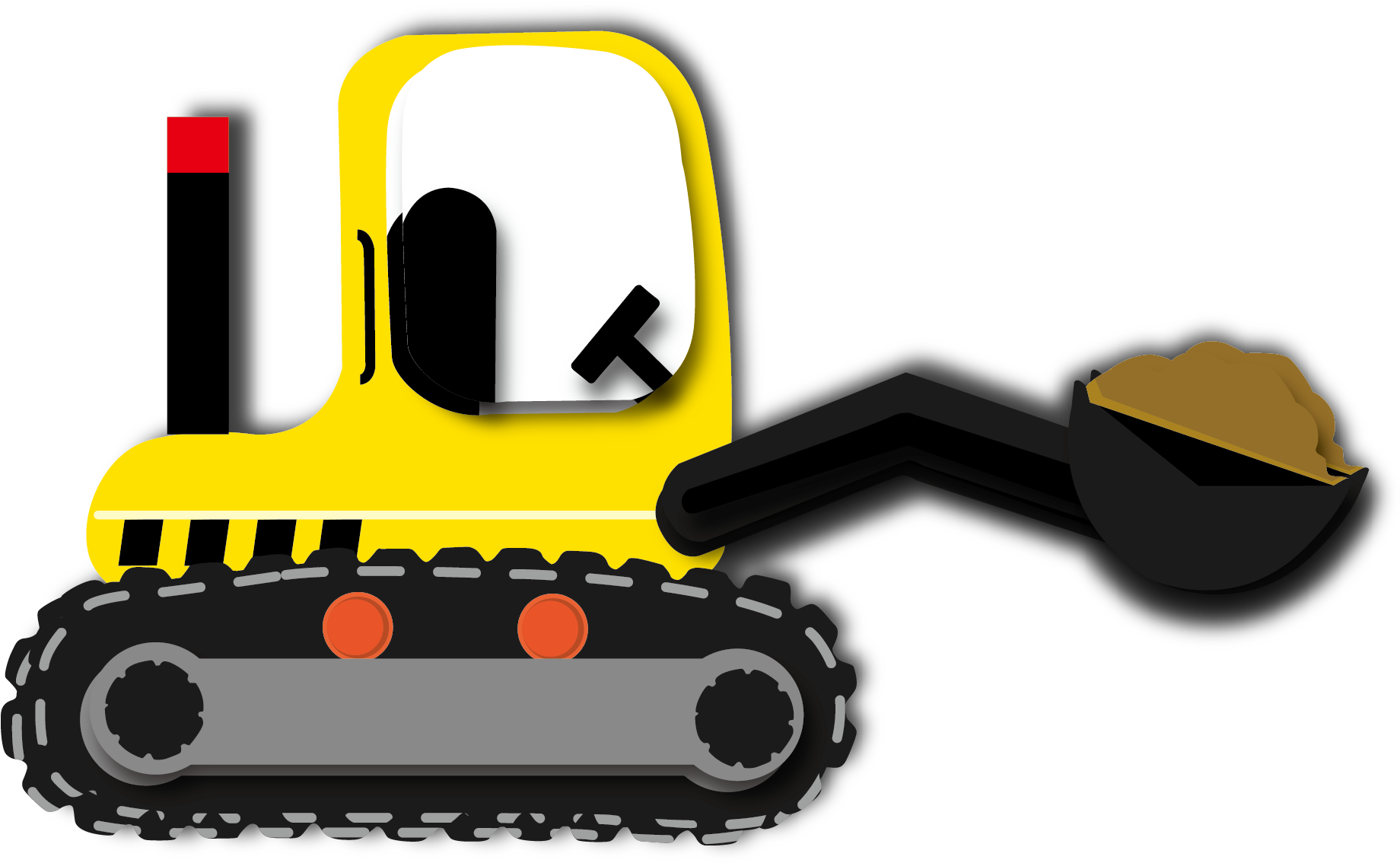Graphic Library Stock Vehicle Drawing Tractor Cartoon - Tractores Animados Png (1845x1142), Png Download