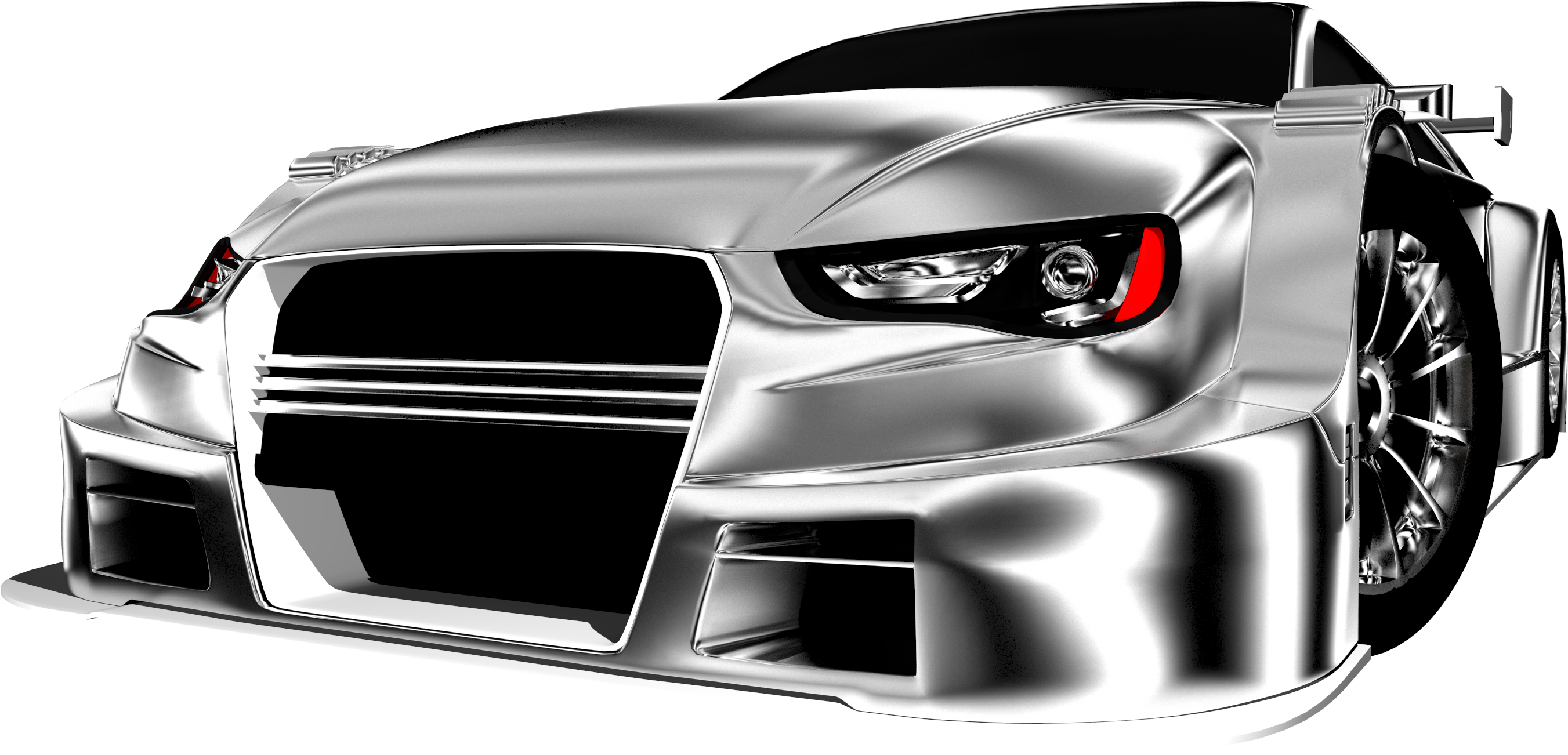 Stainless-steel Polished Race Car - Car Sport Png (3000x2000), Png Download