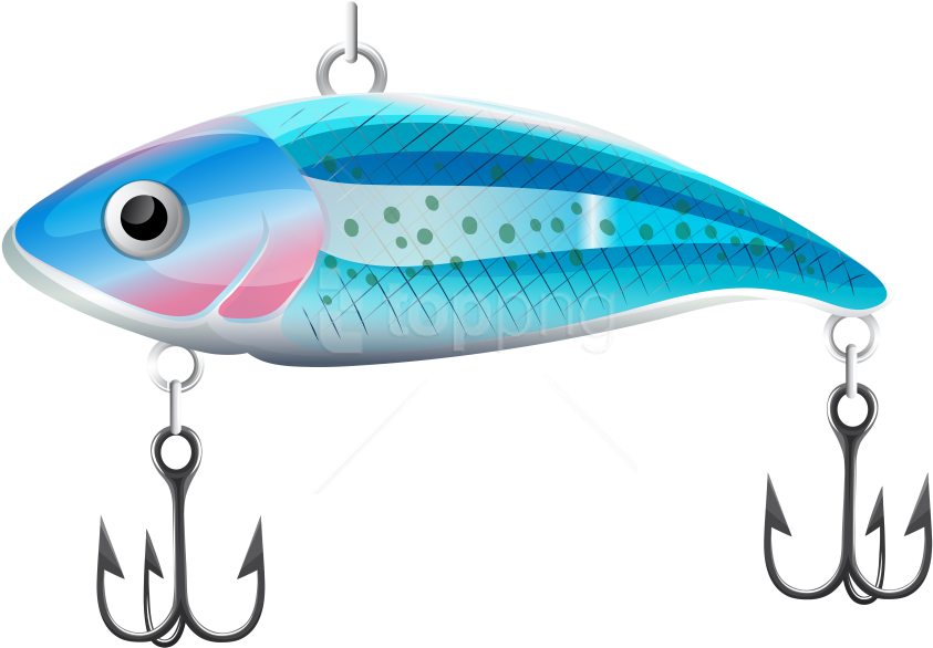 Free Png Fishing Bait Blue Png Images Transparent - Fishing Lure Clipart (850x591), Png Download
