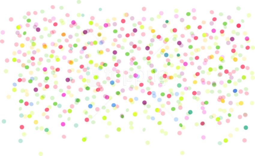 Free Png Download Transparent Colorful Dots Decor Clipart - Colorful Dots Transparent Background (850x522), Png Download